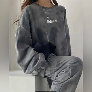 Two Piece, Women'S Sweatshirt and sweatpants , Suitable For Autumn And Winter XL